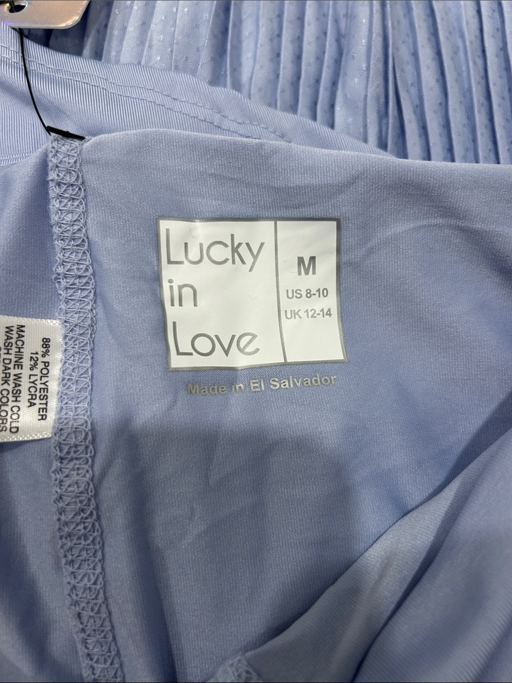 NWT Lucky In Love Lavender Love Swift Pleated Golf Skort-17.5, Size M - Picture 8 of 14